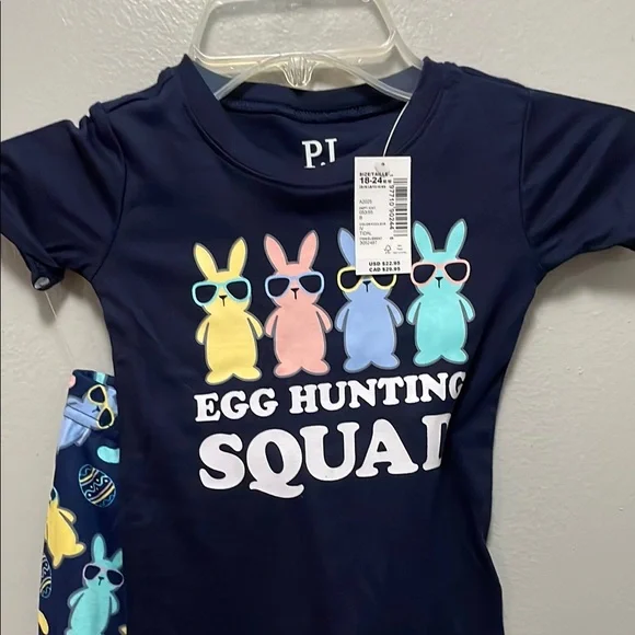 🐣Egg Hunting Squad Kids Pajamas - Multicolor - Picture 2 of 4